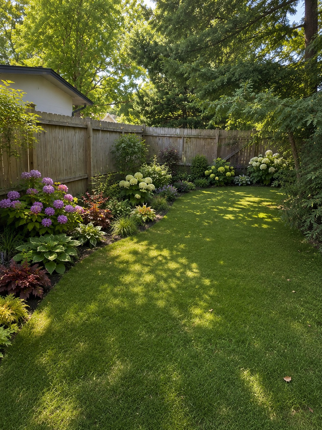 Garden after transformation